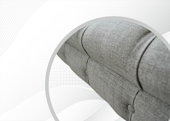 Chesterfield 3 Sitzer Designer Sofa Polster Sofas Couchen Stoff Textil