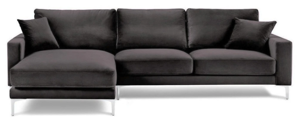 Sofas Italienische Möbel Schwarz Ecksofa Wohnzimmer Design Couchen Polster Sofa