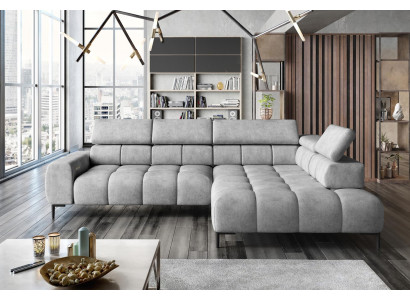 Ecksofa L-Form Sofa Wohnlandschaft Polster Multifunktion Design Modern Textil