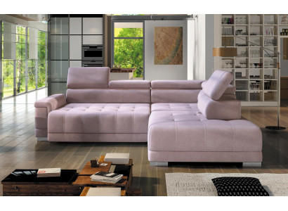 Ecksofa L Form Couch Wohnlandschaft Sofa Eck Design Modern Sofa Stoff Neu Pink