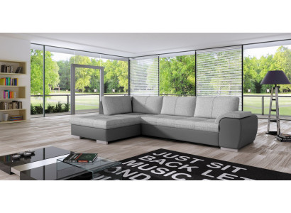 Sofa Schlafsofa Designer Sofa mit Bettfunktion + Bettkasten Ecksofa Couch NEU