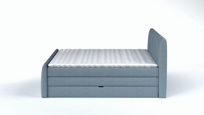 BOXSPRINGBETT DESIGN BETT TOPPER FEDERKERN DOPPELBETT POLSTERBETT mit BETTKASTEN