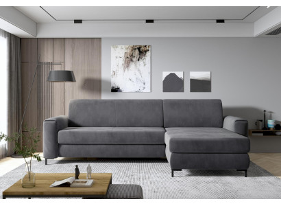 Sofa Couch Polster Garnitur Wohnlandschaft Design Ecksofa Textil L Form Sofas