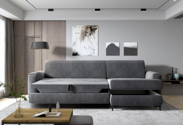Sofa Couch Polster Garnitur Wohnlandschaft Design Ecksofa Textil L Form Sofas