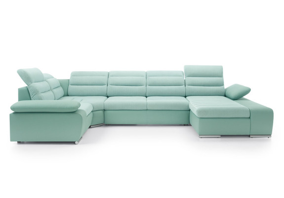 Ecksofa U Form Sofa Couch Design Couchen Polster Textil Modern Eck