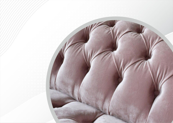 Chesterfield 3Sitzer Hellpink Kreative Möbel Neu Wohnzimmer Modern Design Sofa
