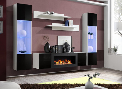 Wohnzimmer Wohnwand TV-Ständer Regal Luxus Design Set 5 tlg Modern Möbel Neu