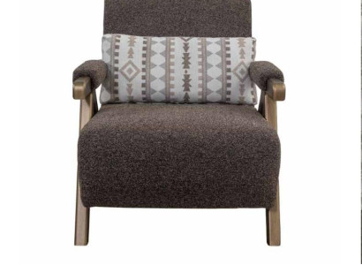 Brauner Sessel Designer Einsitzer Wohnzimmer 1-Sitzer Luxus Stuhl Neu