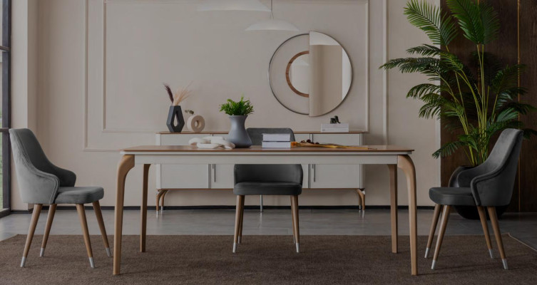Luxus Esstisch Esszimmertisch Essecke Tisch Esszimmer Modern Holz Braun