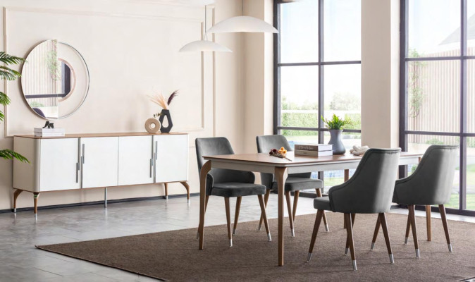 Luxus Esstisch Esszimmertisch Essecke Tisch Esszimmer Modern Holz Braun