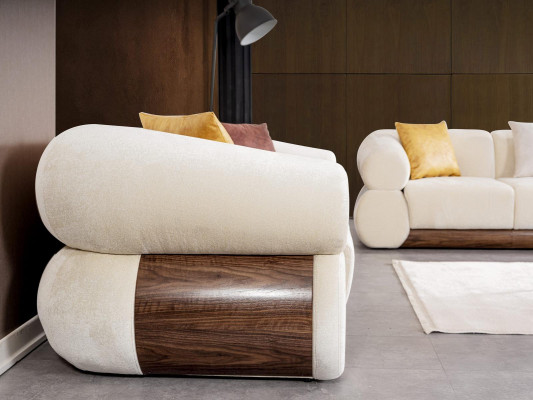 Modern Sofagarnitur Sofa Couch Polster Sessel Neu Einrichtung Designer