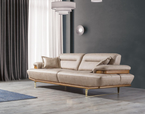 Modern Wohnzimmer Sofa Couch Dreisitzer Modern Sessel Designer Einrichtung