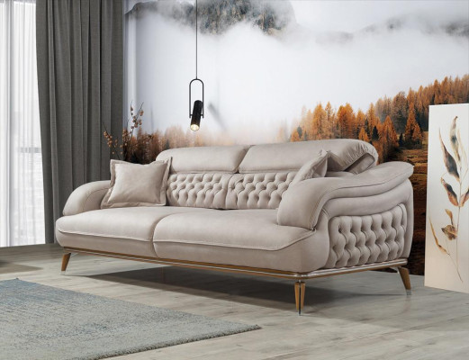 Wohnzimmer Sofa Set Dreisitzer Chesterfield Modern Sessel Neu Design