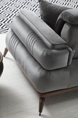Sofa Dreisitzer Wohnzimmer Luxus Polstersofas Designer Couch Neu Einrichtung