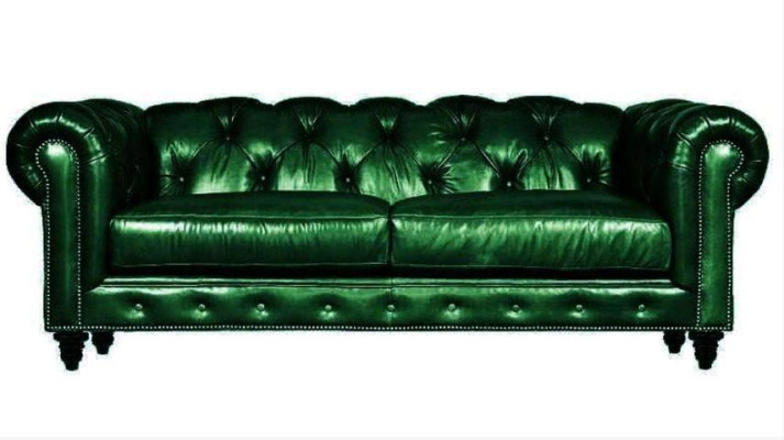 Hellbraun Dreisitzer Leder Chesterfield Wohnzimmer Design Sofa Chesterfield Neu