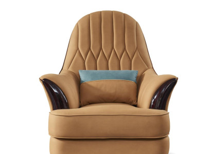 Sessel Design Couch Sofa Sitzer Luxus Braun Neu Relax Leder Lounge Club Polster