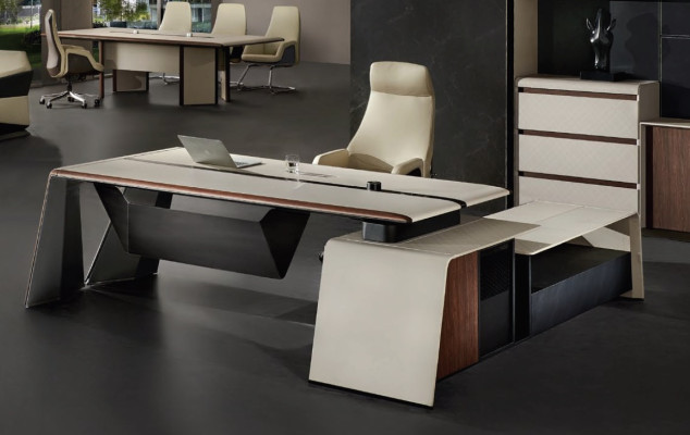 Eckschreibtisch Büro Chef Einrichtung Zimmer Möbel Design Schreibtische