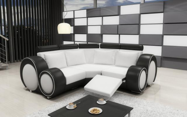 Ecksofa Sofa Couch BERX Polster Wohnlandschaft Leder Eck Sofas Garnitur L Form