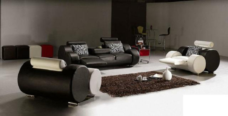 LEDERSOFA LEDER COUCH GARNITUR 3+2+1 SITZER POLSTERGARNITUR DESIGNER SOFA NEU