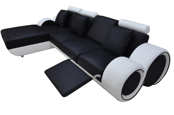 Design Sofa Couch Eck Leder Eck Garnitur Ecke Landschaft Polster L Form