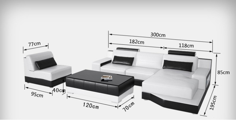Ledersofa Couch Wohnlandschaft Ecksofa Modern Eck Garnitur Dekor Design