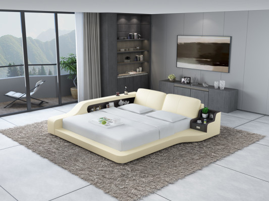 Designer Bett Polsterbett Luxusbett Doppelbett Ehebett Betten 140/160/180 cm