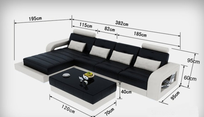Ledersofa Couch Wohnlandschaft Eck Garnitur Design Modern Sofa Deko L-Form