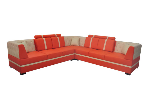 Ledersofa Couch Wohnlandschaft Eck Garnitur Design Modern Sofa A1128