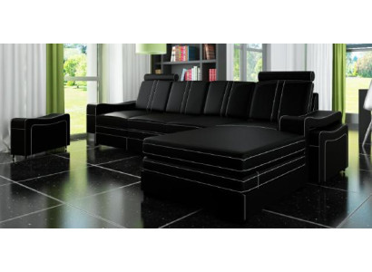 LEDERSOFA WOHNLANDSCHAFT ECKSOFA NEU GARNITUR SOFA XXL LEDERCOUCH LEDERECKSOFA !