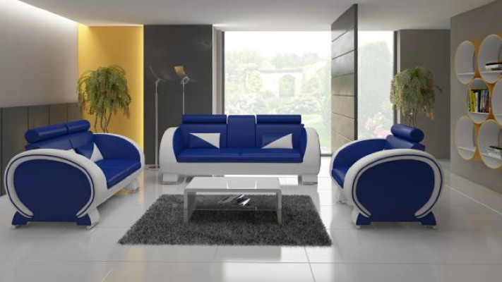 LEDERSOFA LEDERSOFA DESIGNERSOFA GARNITUR 3+1 COUCH POLSTERGARNITUR POLSTER SOFA