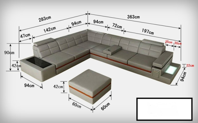 Ledersofa Couch Wohnlandschaft Ecksofa Eck Garnitur Design Modern Sofa B2011