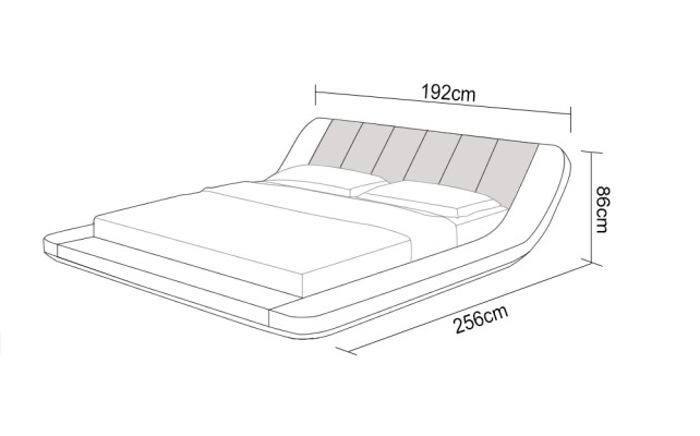 Leder Bett Design Polster Betten Luxus Doppel Modernes Ehe 140/160/180 cm