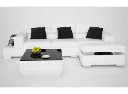 Ledersofa Sofa Couch Modern Wohnlandschaft Ecksofa Design Eck Garnitur