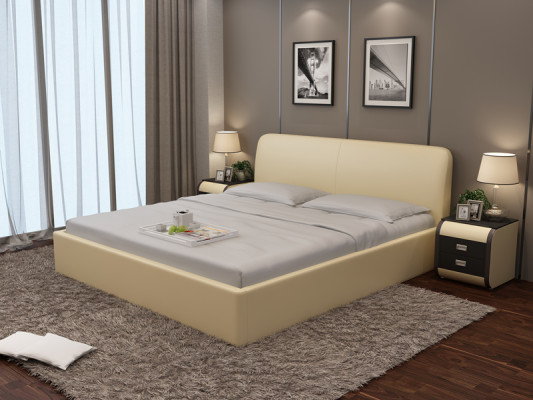 Bett mit USB Polsterbett Luxusbett Doppelbett Ehebett Betten 140/160/180 cm
