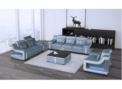 Design Multifunktions Couch Relax Sofa Leder Polster Couchen Dreisitzer 3er Neu