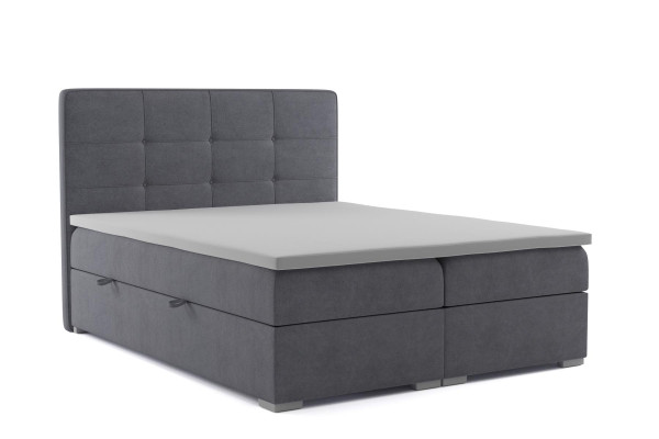 Boxspring Bett Hotel Doppel Samt Textil Luxus Betten Polster Bettkasten Funktion