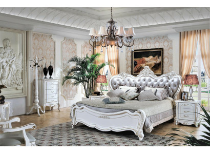 Design Schlafzimmer 5 tlg. Schlafzimmer Komplett Set Bett Nachttisch Kommode Neu