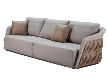 Sofa 3 Sitzer Nerz Wohnzimmer Modern Design Couchen Kreative Grau Möbel Luxus