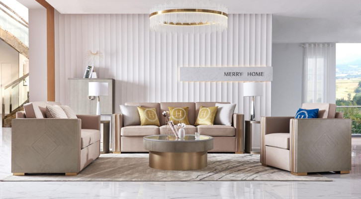 Design Einrichtung Möbel Sofagarnitur 3+2 Sitzer Couch Polster Set
