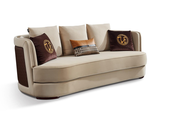 Designer Sofa Couch Polster Sofas Couchen Leder Neu 3 Sitzer Dreisitzer