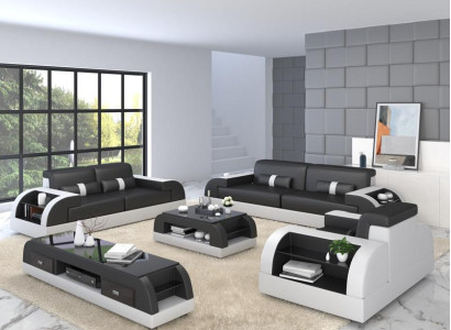Sofa Couch Garnitur 3+3 Sitzer Garnituren Leder Couchen Polster Dreisitzer Neu