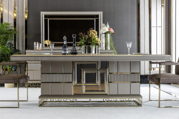 Esstisch Grau Moderne Esszimmer Schön Küche Holz Tische Design Luxus Metall Neu