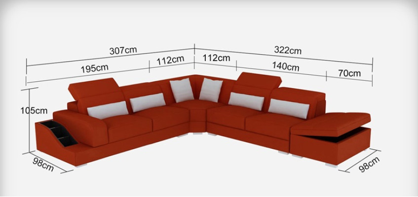 Ledersofa Couch Wohnlandschaft Ecksofa Eck Garnitur Design Modern Sofa mit USB