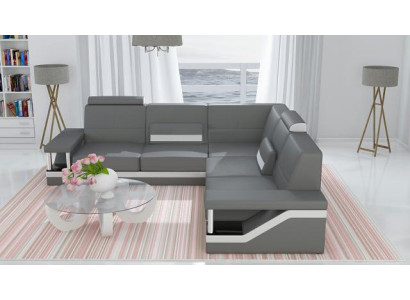 Ledersofa Eckcouch Sofa Couch Poster Eckgarnitur Sofas Stoff Leder Garnitur Neu