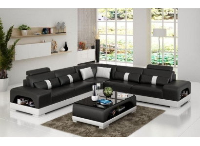 Designer Wohnlandschaft Ecksofa Sofa Couch Big L Form XXL Sitz Garnitur Sandberg