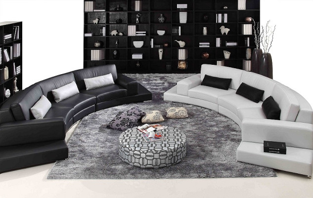 Ledersofa mit USB Wohnlandschaft Ecksofa Eck Garnitur Design Modern Sofa A1130