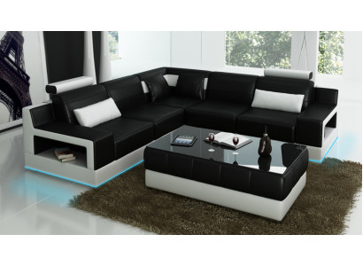 Modern Designer Premium Leder Ecksofa Höchster Komfort und zeitlose Ästhetik