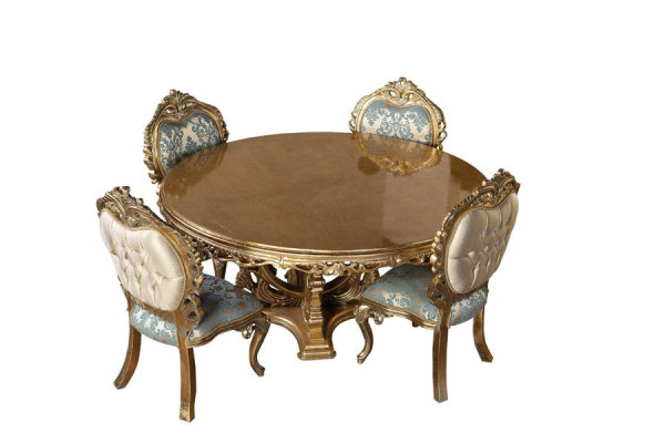 Esszimmer Lehnstuhl Polsterstuhl ohne Armlehne Luxus Sessel Stühle Wohnzimmer