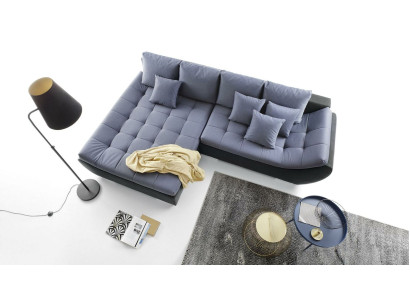 Moderne Design Sofas Couchs Möbel Stoff L-Form Wohnzimmer Ecksofa