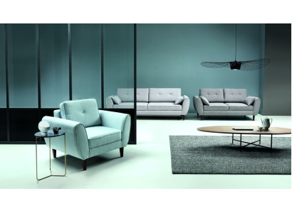 Design Sofa 2 Sitzer Möbel Polster Textil Sofas Couchs Wohnlandschaft Neu